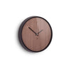 Umbra Madera Wall Clock, Black and Walnut