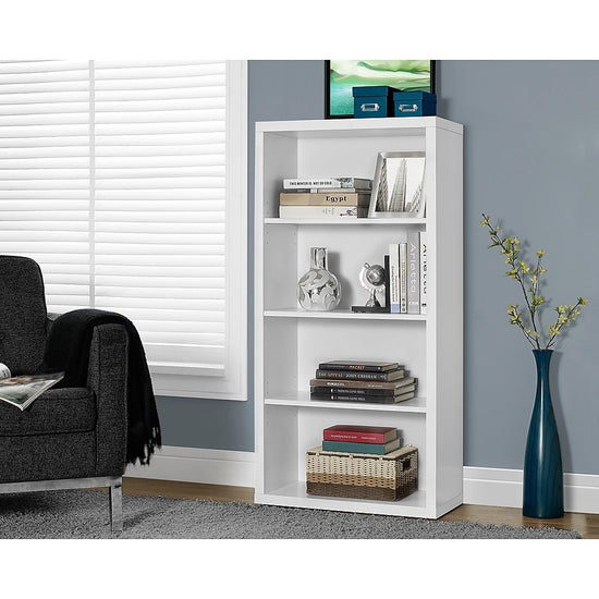 Monarch Hollow-Core Bookcase, White