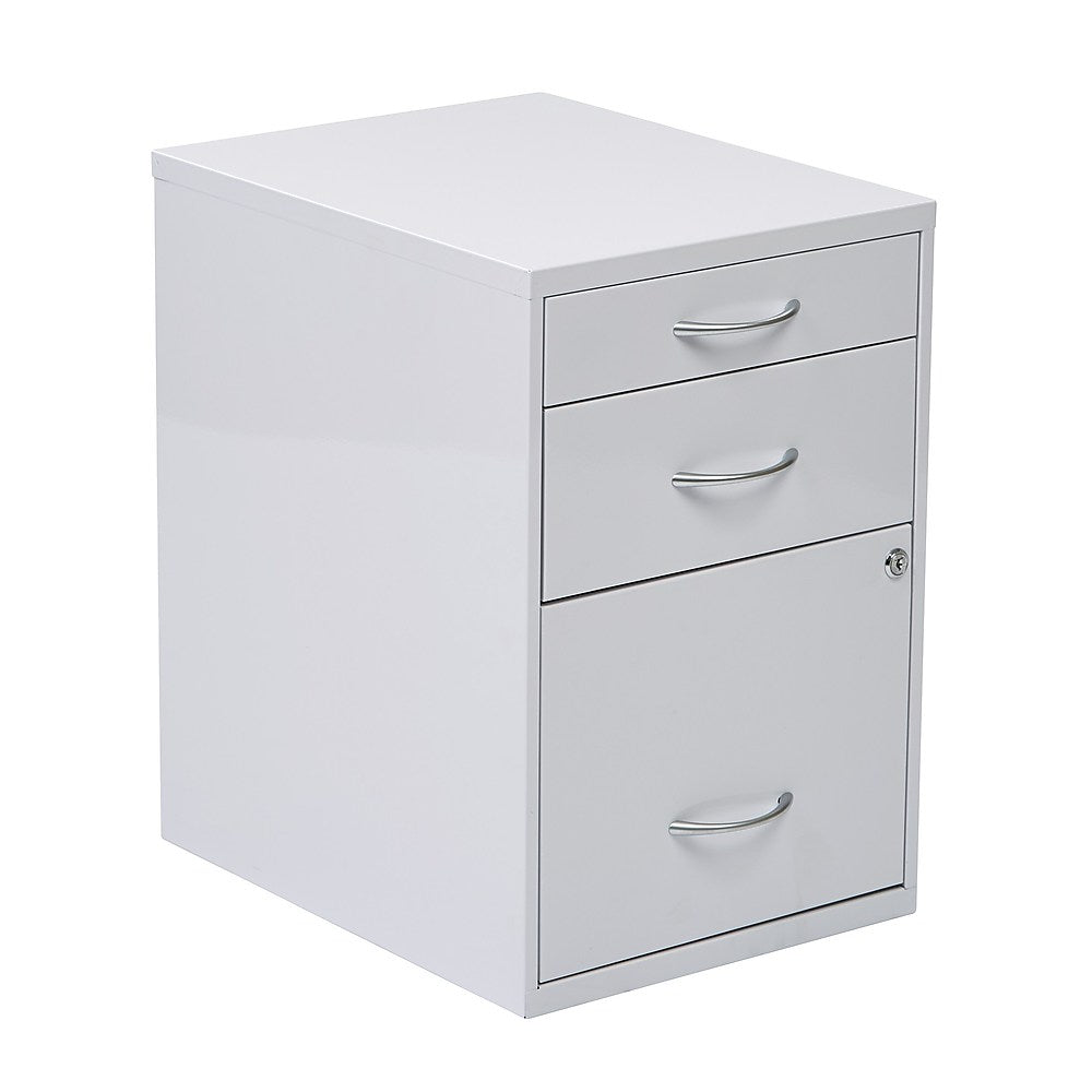 OSP Designs Storage File Cabinet, White