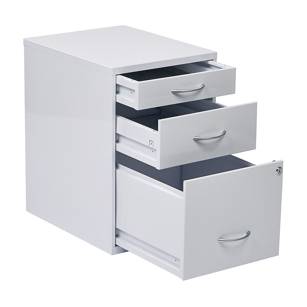 OSP Designs Storage File Cabinet, White