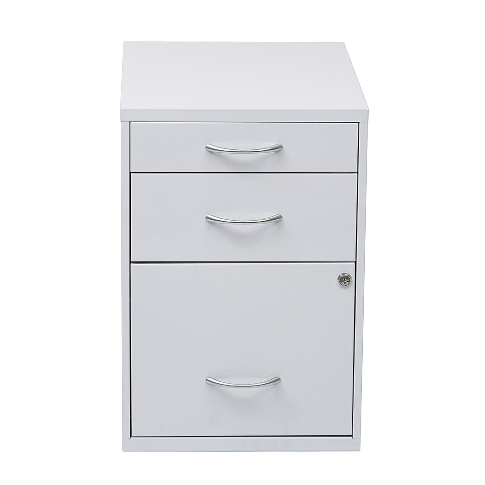 OSP Designs Storage File Cabinet, White