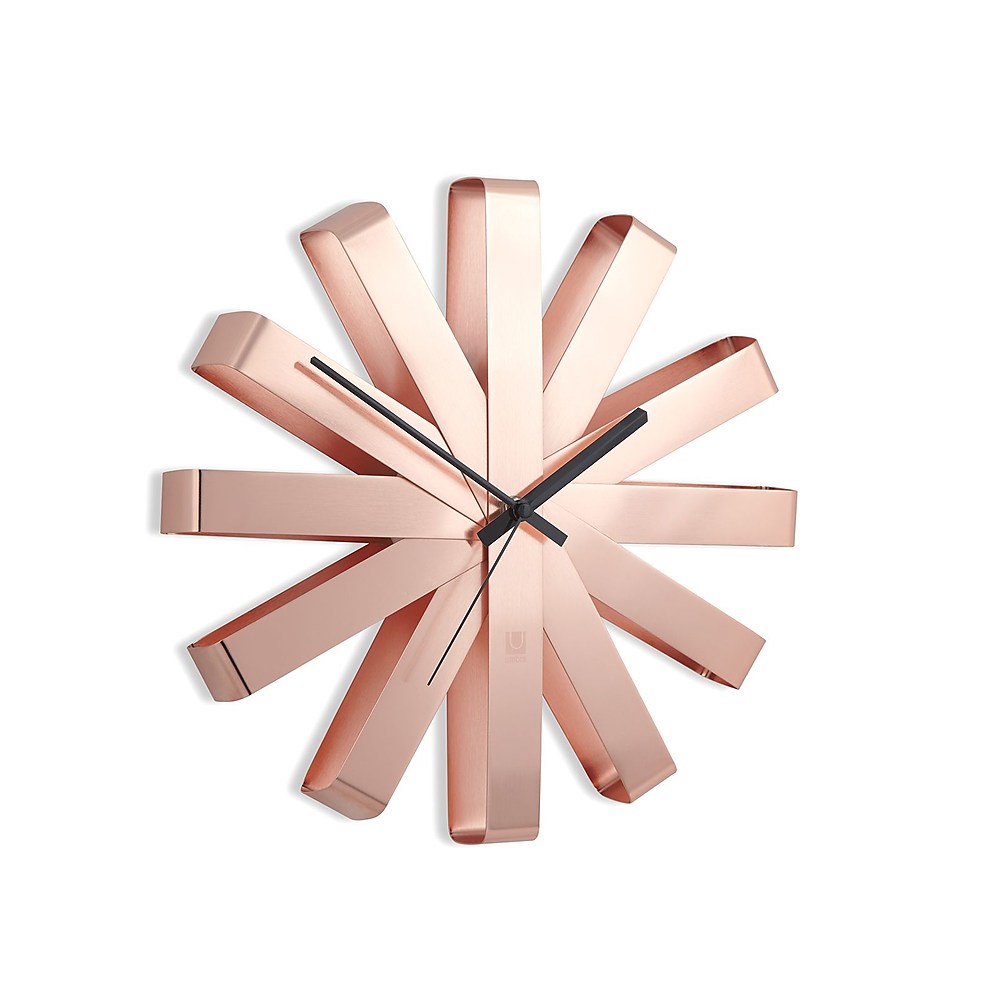 Umbra Ribbon Wall Clock, Copper
