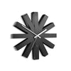 Umbra Ribbon Wall Clock, Black