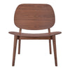 Priest Lounge Chair Walnut, 2/Pack