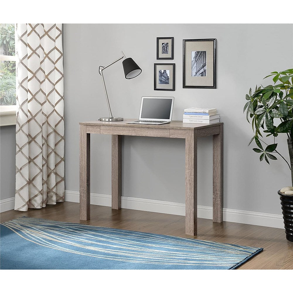 Dorel Delilah Parsons Desk with Drawer, Sonoma Oak