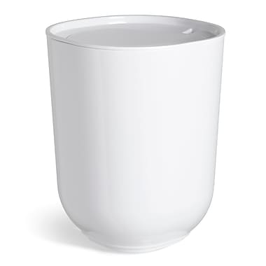 Umbra Step Waste Can, White