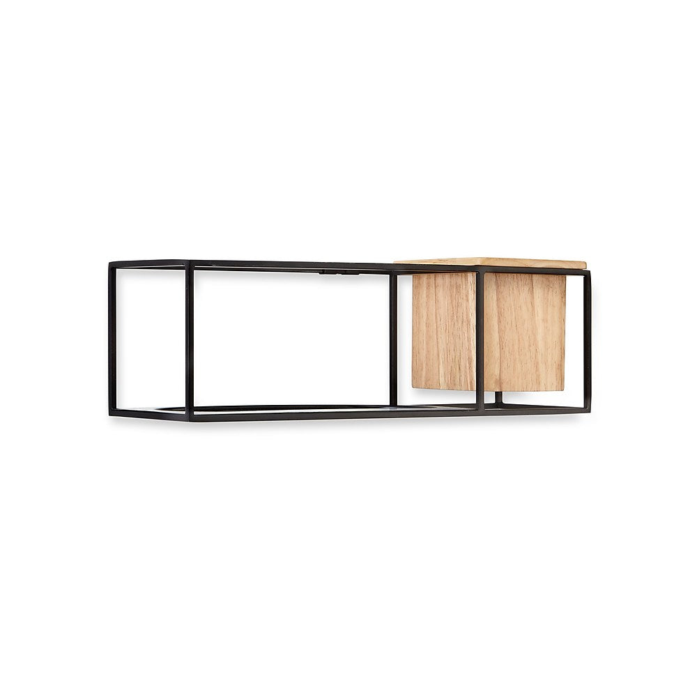 Umbra Cubist Wall Shelf, Small, Black
