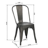 Milehouse MCP Gun Metal Dining Chair