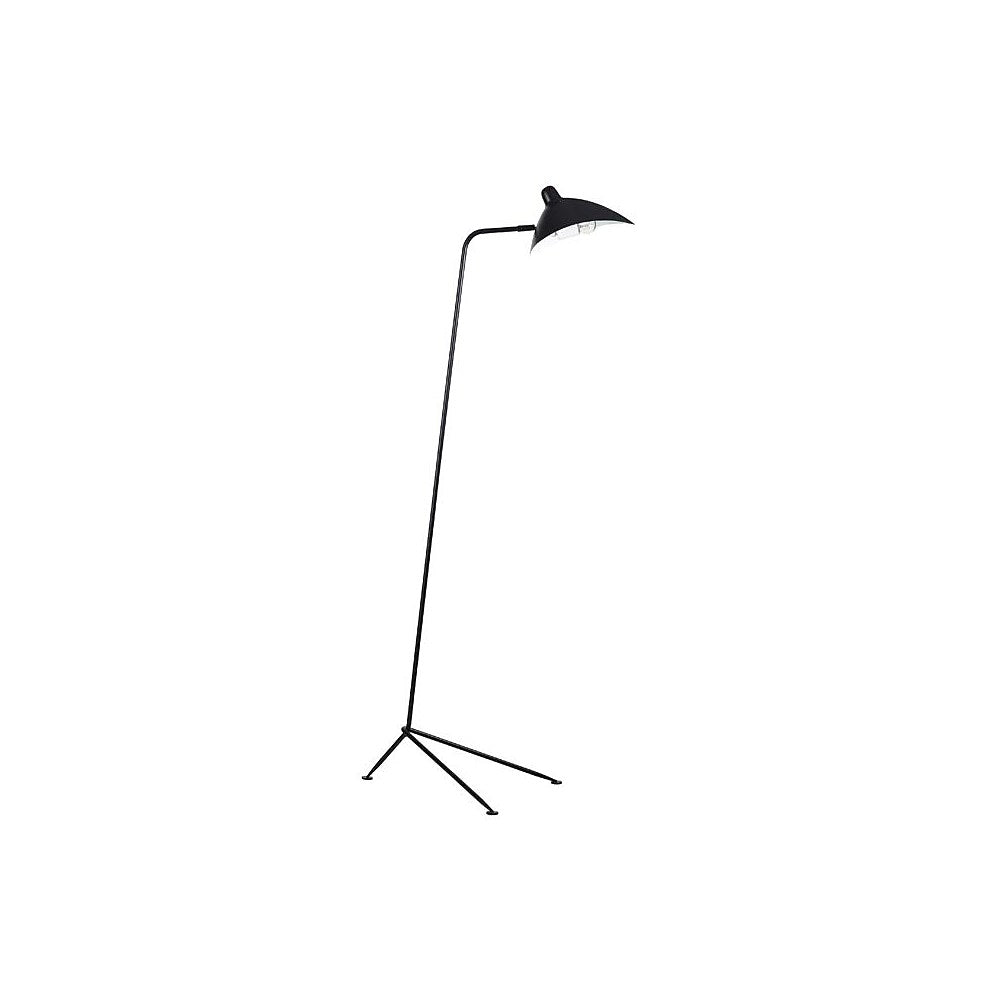 Dainolite 1LT Floor Lamp 63 x 20 x 25 in Matte Black
