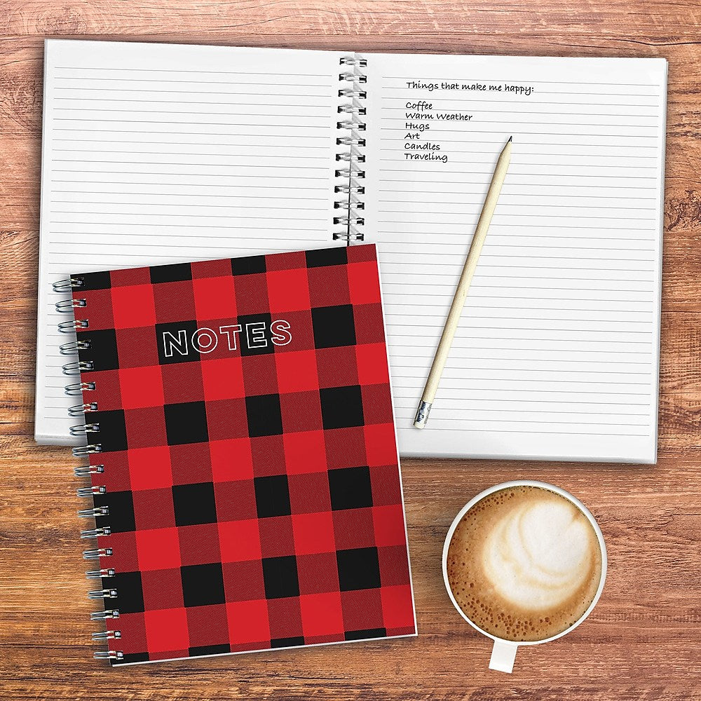 Tf Publishing Buffalo Plaid Lined Spiral Journal 7