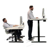 Autonomous SmartDesk Height-Adjustable Standing Desk with Single Motor, Black Frame with White Classic Top