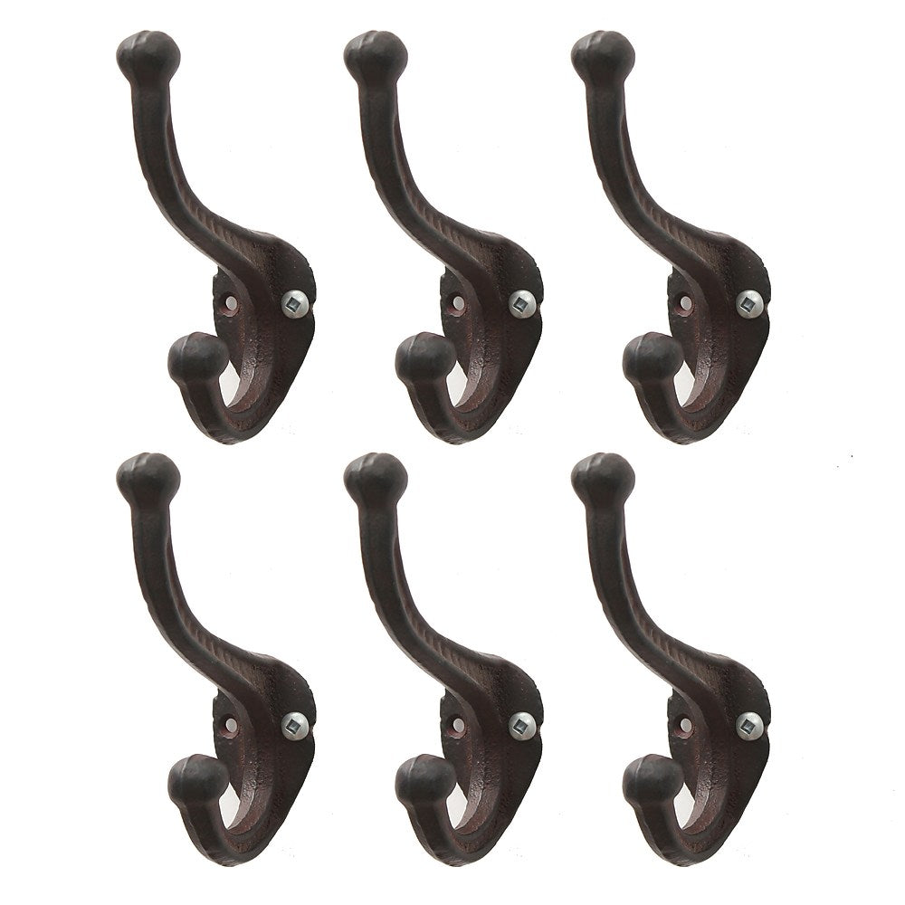 Spoon Wall Hook, Black, 6/Pack