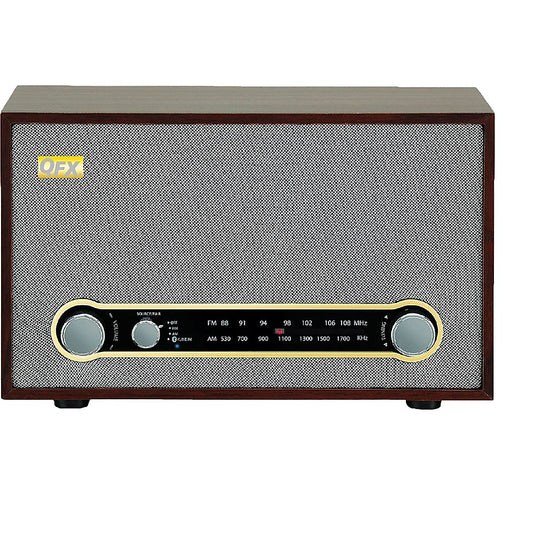 QFX Retro-100 Retro Bluetooth/AM/FM Radio