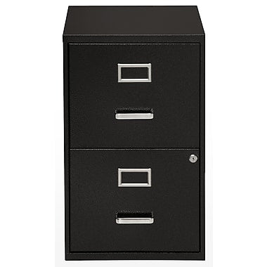 2-Drawer Vertical Letter File Cabinet, Black