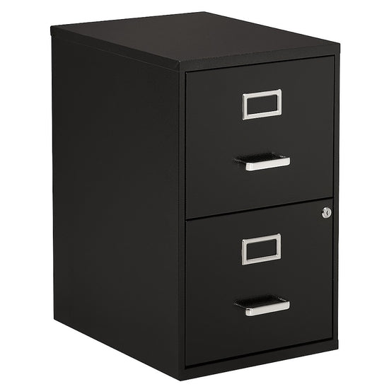 2-Drawer Vertical Letter File Cabinet, Black