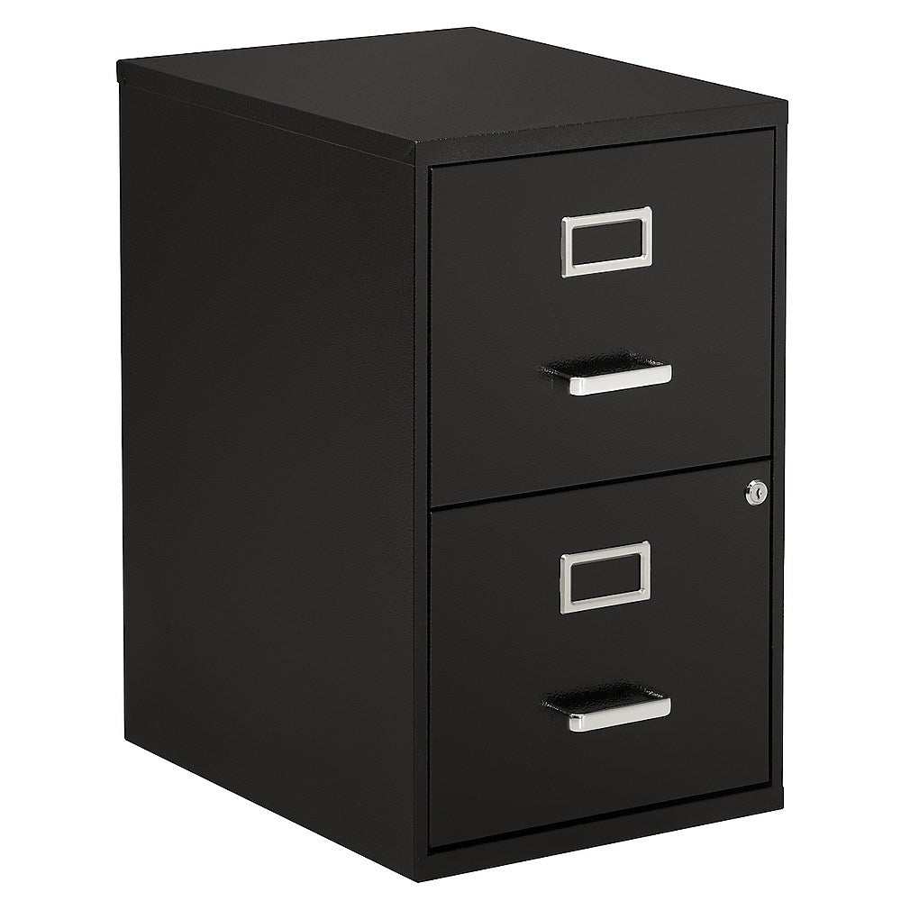 2-Drawer Vertical Letter File Cabinet, Black