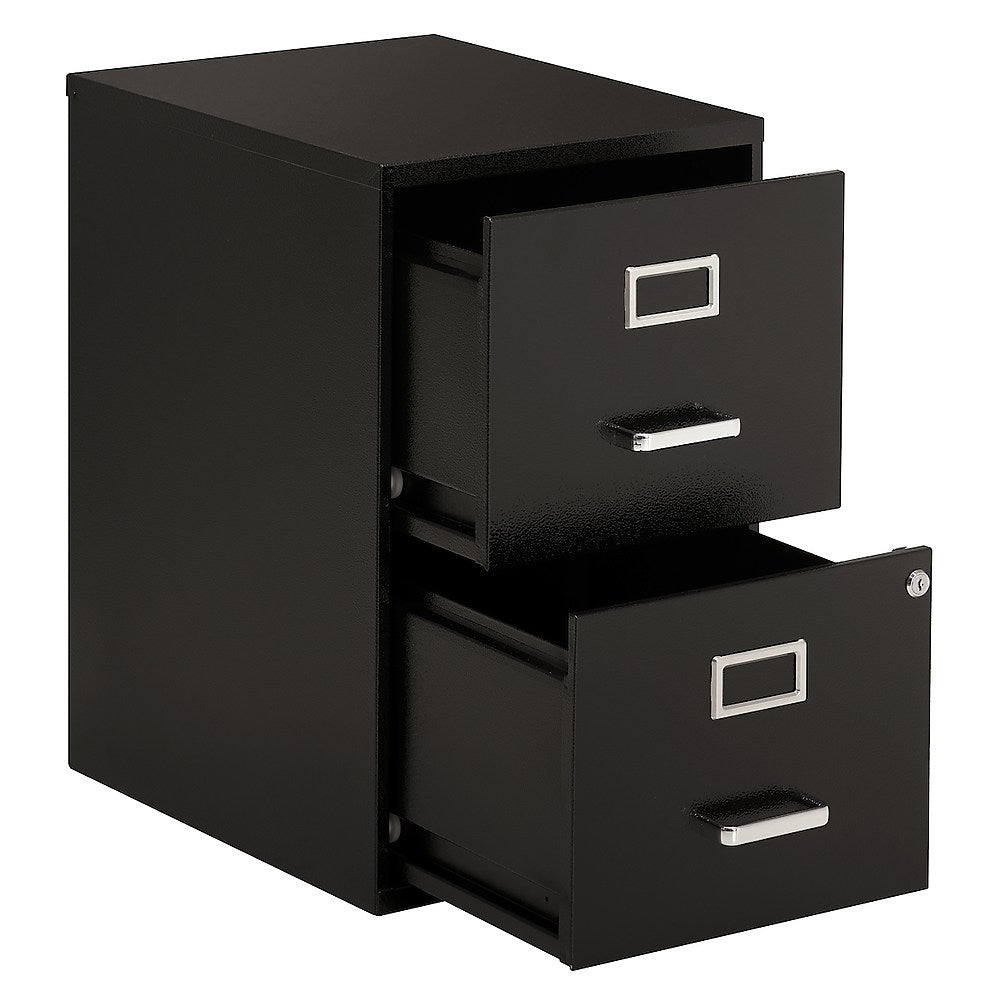 2-Drawer Vertical Letter File Cabinet, Black