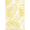 Mad Mats Doodles Outdoor Reversible Rug, 4' x 6', Yellow/White