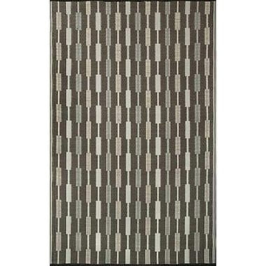 Mad Mats Zipper Outdoor Reversible Rug, 4' x 6', Silver