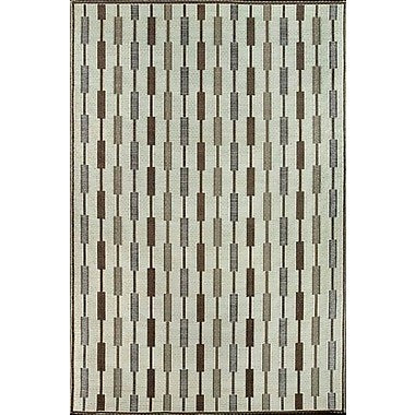 Mad Mats Zipper Outdoor Reversible Rug, 4' x 6', Silver