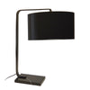 Dainolite 1-Light Incandescent Table Lamp, Black Finish