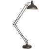 Dainolite 1-Light Adjustable Floor Lamp, Black Finish