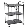 Metal Folding Cart, Black