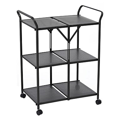 Metal Folding Cart, Black