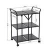 Metal Folding Cart, Black