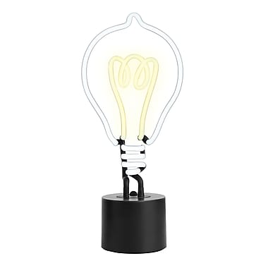 Lightbulb Neon Desk Light by Amped & Co