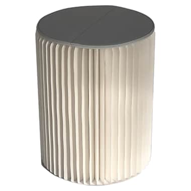 Tundra Folding Paper Stool, White