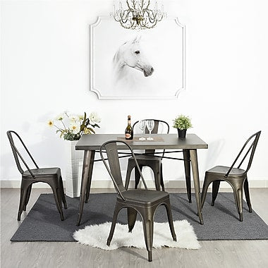 Milehouse MCP Gun Metal Dining Chair
