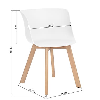 Dew Dining Chair, White