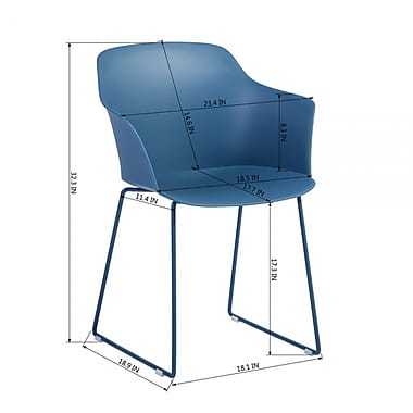 Viy Dining Chair, Blue