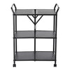Metal Folding Cart, Black
