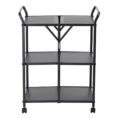 Metal Folding Cart, Black