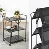 Metal Folding Cart, Black