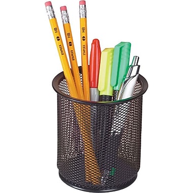 Staples® Metal Mesh Pencil Cup