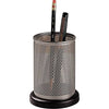 Rolodex™ Distinctions Punched Metal & Wood Pencil Holder