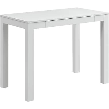 Altra Parsons Desk with Drawer, White