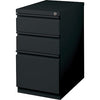 Hirsh 3-Drawer Mobile Pedestal File, Black