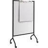 Safco® Impromptu Full Whiteboard Screen, Black Trim