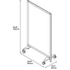 Bush Business Furniture Freestanding White Board Privacy Panel